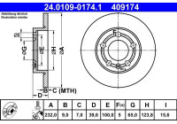 Bromsskiva 24.0109-0174.1 ATE