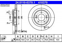 Bromsskiva 24.0110-0370.1 ATE