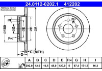 Bromsskiva 24.0112-0202.1 ATE