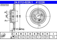 Bromsskiva 24.0112-0226.1 ATE