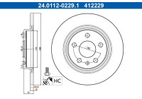 Bromsskiva 24.0112-0229.1 ATE