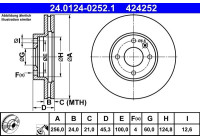 Bromsskiva 24.0124-0252.1 ATE