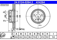 Bromsskiva 24.0124-0264.2 ATE