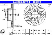 Bromsskiva 24.0128-0273.1 ATE