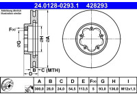 Bromsskiva 24.0128-0293.1 ATE