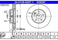 Bromsskiva 24.0128-0297.1 ATE