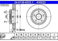 Bromsskiva 24.0130-0223.1 ATE