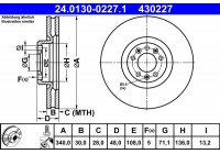 Bromsskiva 24.0130-0227.1 ATE