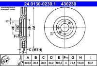 Bromsskiva 24.0130-0230.1 ATE