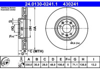 Bromsskiva 24.0130-0241.1 ATE