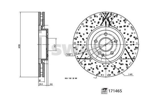 bromsskiva 33100913 Swag, bild 2