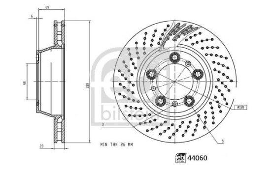 Bromsskiva 44060 FEBI