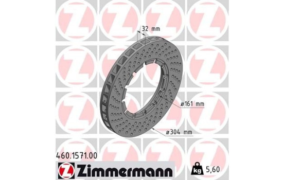 Bromsskiva 460.1571.00 Zimmermann