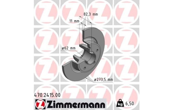 Bromsskiva 470.2415.00 Zimmermann