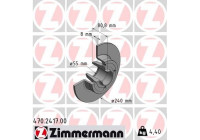 Bromsskiva 470.2417.00 Zimmermann