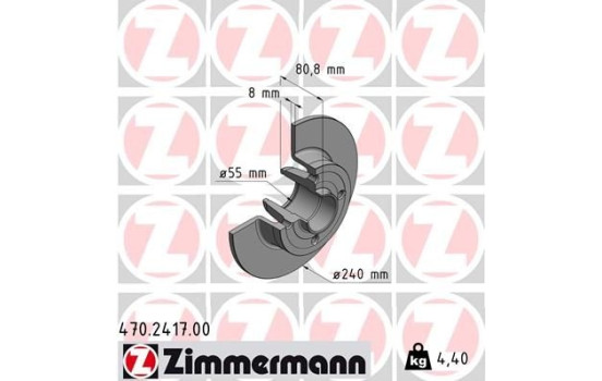 Bromsskiva 470.2417.00 Zimmermann