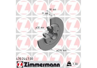 Bromsskiva 470.2447.00 Zimmermann