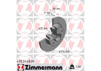 Bromsskiva 470.2448.00 Zimmermann