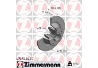 Bromsskiva 470.5404.00 Zimmermann