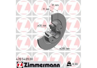 Bromsskiva 470.5409.00 Zimmermann
