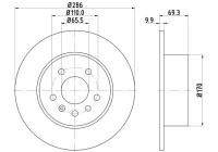 Bromsskiva 8DD 355 104-701 Hella