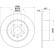 Bromsskiva 8DD 355 104-701 Hella