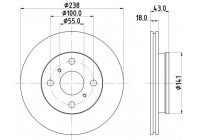 Bromsskiva 8DD 355 104-781 Hella