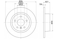 Bromsskiva 8DD 355 106-371 Hella