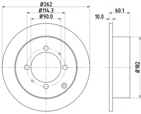 Bromsskiva 8DD 355 107-331 Hella