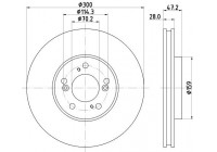 Bromsskiva 8DD 355 108-141 Hella