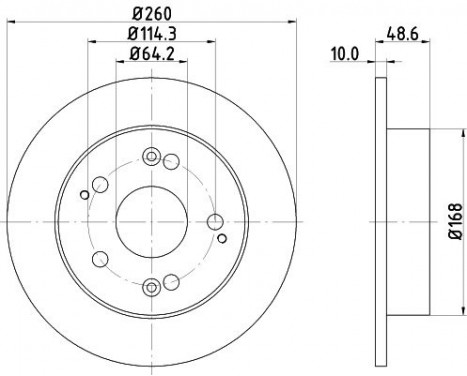 Bromsskiva 8DD 355 110-311 Hella