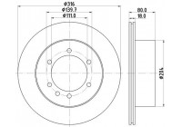 Bromsskiva 8DD 355 110-831 Hella