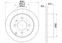 Bromsskiva 8DD 355 110-941 Hella