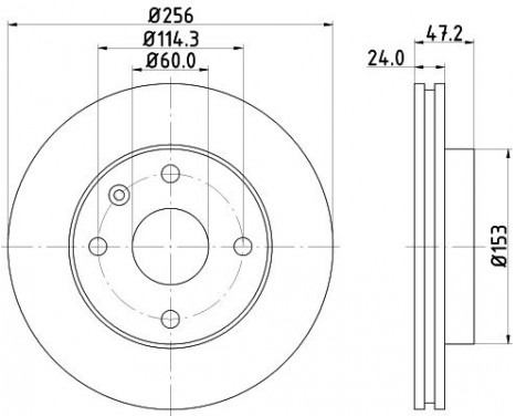 Bromsskiva 8DD 355 111-361 Hella