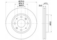 Bromsskiva 8DD 355 111-781 Hella