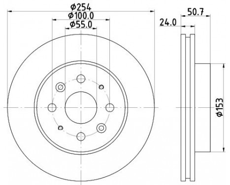 Bromsskiva 8DD 355 112-781 Hella