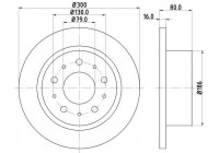 Bromsskiva 8DD 355 113-731 Hella