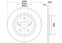 Bromsskiva 8DD 355 116-121 Hella