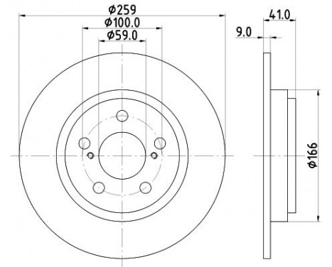 Bromsskiva 8DD 355 116-401 Hella