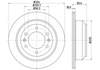 Bromsskiva 8DD 355 116-491 Hella