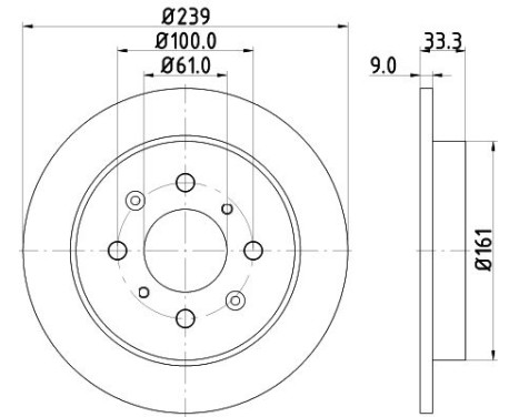 Bromsskiva 8DD 355 117-871 Hella, bild 4