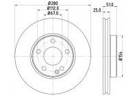 Bromsskiva 8DD 355 129-671 Hella