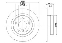 Bromsskiva 8DD 355 129-731 Hella