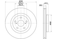 Bromsskiva 8DD 355 135-241 Hella