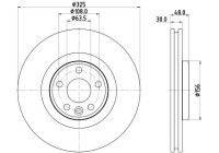Bromsskiva 8DD 355 135-261 Hella