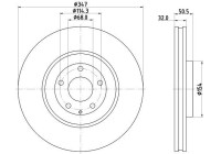 Bromsskiva 8DD 355 135-271 Hella