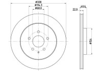 Bromsskiva 8DD 355 135-281 Hella