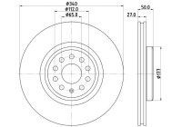 BROMSSKIVA 8DD 8DD 355 134-751 Hella