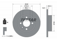 Bromsskiva 92090200 Textar