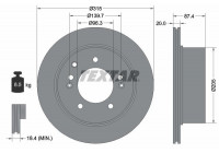 Bromsskiva 92147400 Textar